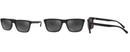 A|X Armani Exchange Men's Low Bridge Fit Sunglasses, AX4080SF 57